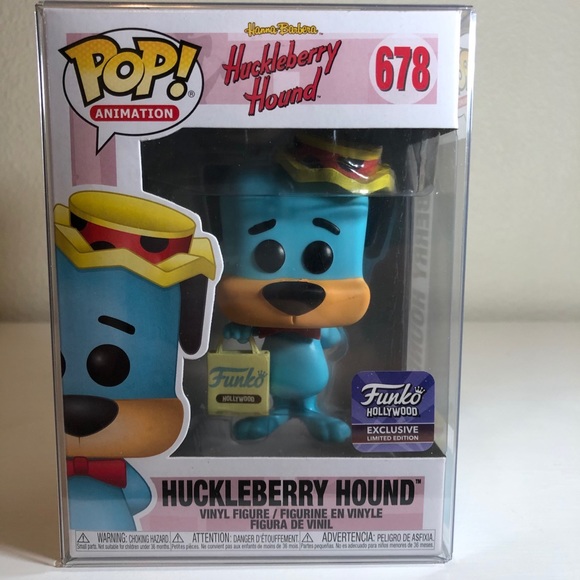 Funko Pop Huckleberry Hound 678 – Hollywood Exclusive, 9 Cm, Neuf